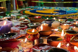 Diyas lit in remembrance