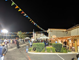Courtyard at the Sikh Center of Orange County during an evening gathering